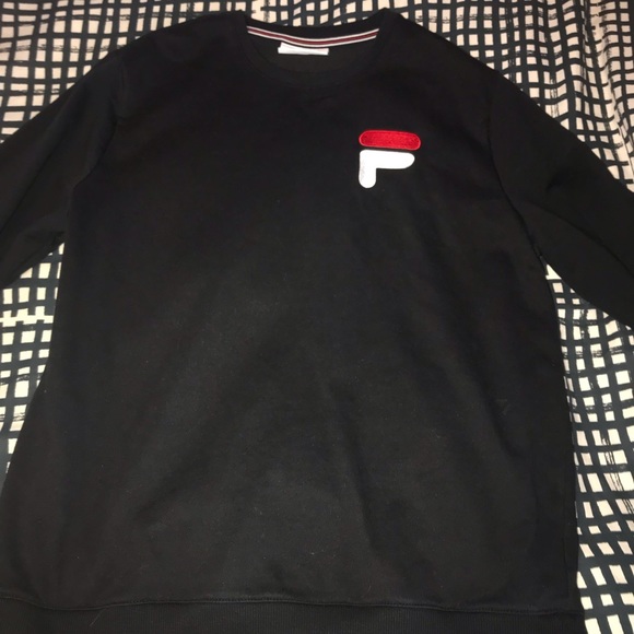 black fila sweater